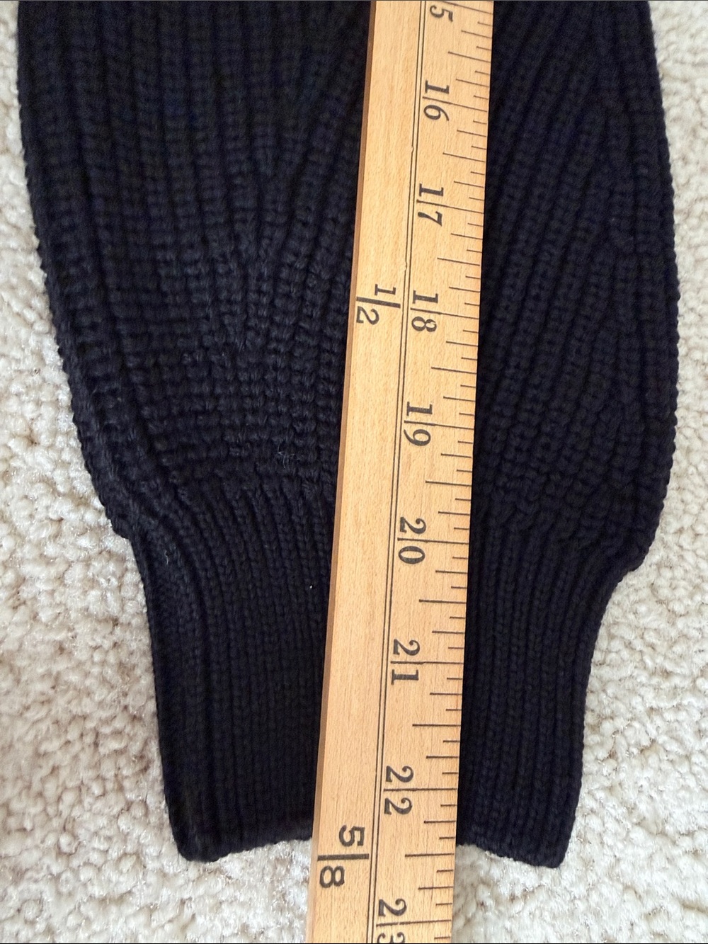 Balzac Paris Black Knit Tie-Neck  Wool Sweater Large - Picture 6 of 11